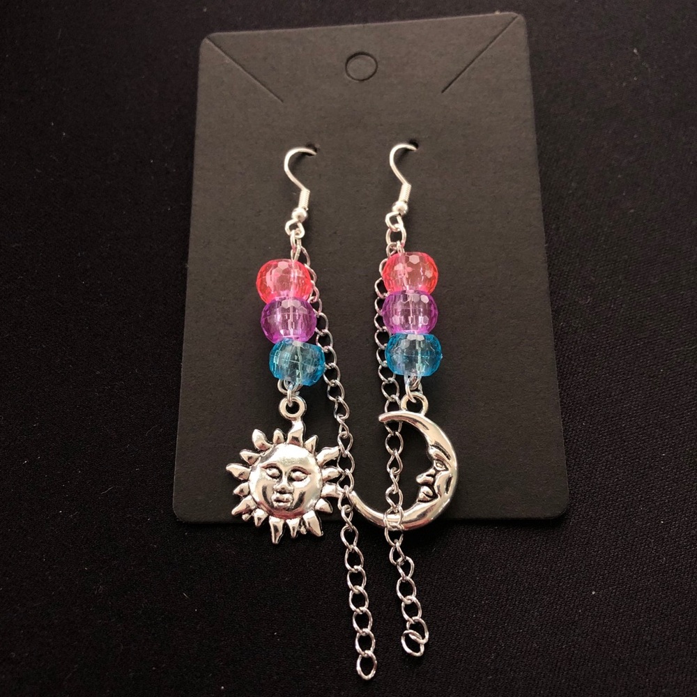 Handmade Bi Pride Earrings